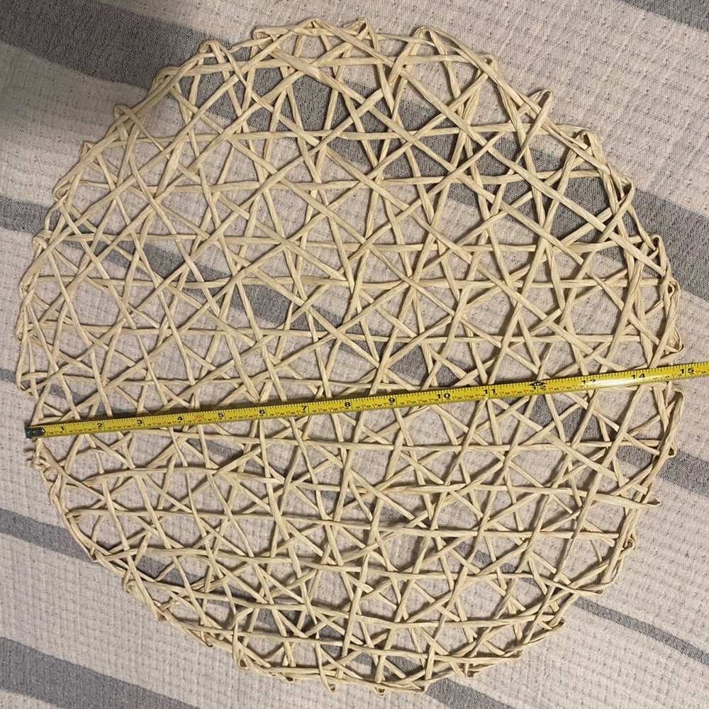 8 pieces Placemats|Creative Round Braided Table Mat For Kitchen - Picture 9 of 9